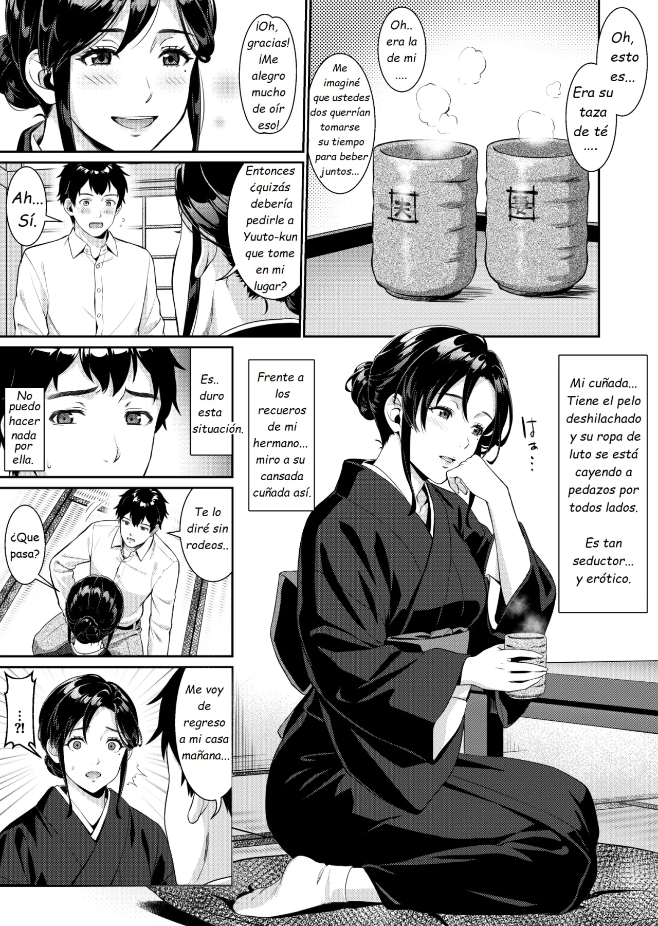 Nee-san, Nani Kite mo Niaimasu ne -Miboujin no Gishi to Ore no Midara na Hibi- | Cuñada, Te Ves Bien Con Lo Que Sea Que Uses ~Pasando Mis Días Lascivos Con Mi Cuñada Viuda~ page 4 full