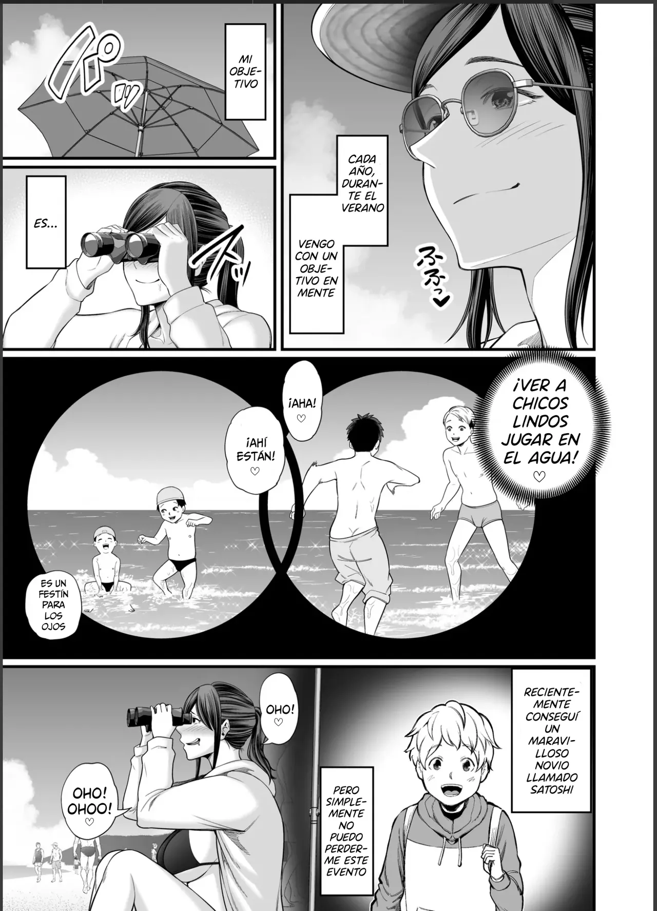 Toshishita Chin Gui Oba-san 2 ~Hitonatsu no Umi Monogatari Hen~ | La Señora Asalta Cunas 2 ~Una Historia de Verano en la Playa~ page 4 full