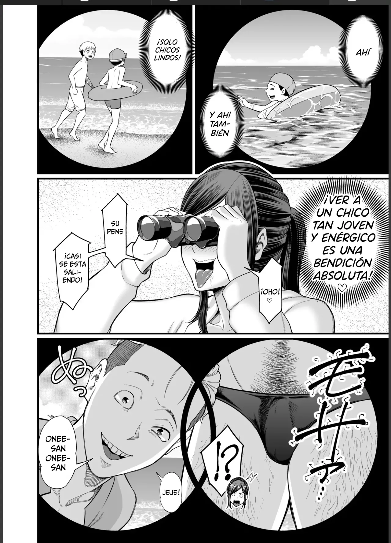 Toshishita Chin Gui Oba-san 2 ~Hitonatsu no Umi Monogatari Hen~ | La Señora Asalta Cunas 2 ~Una Historia de Verano en la Playa~ page 5 full