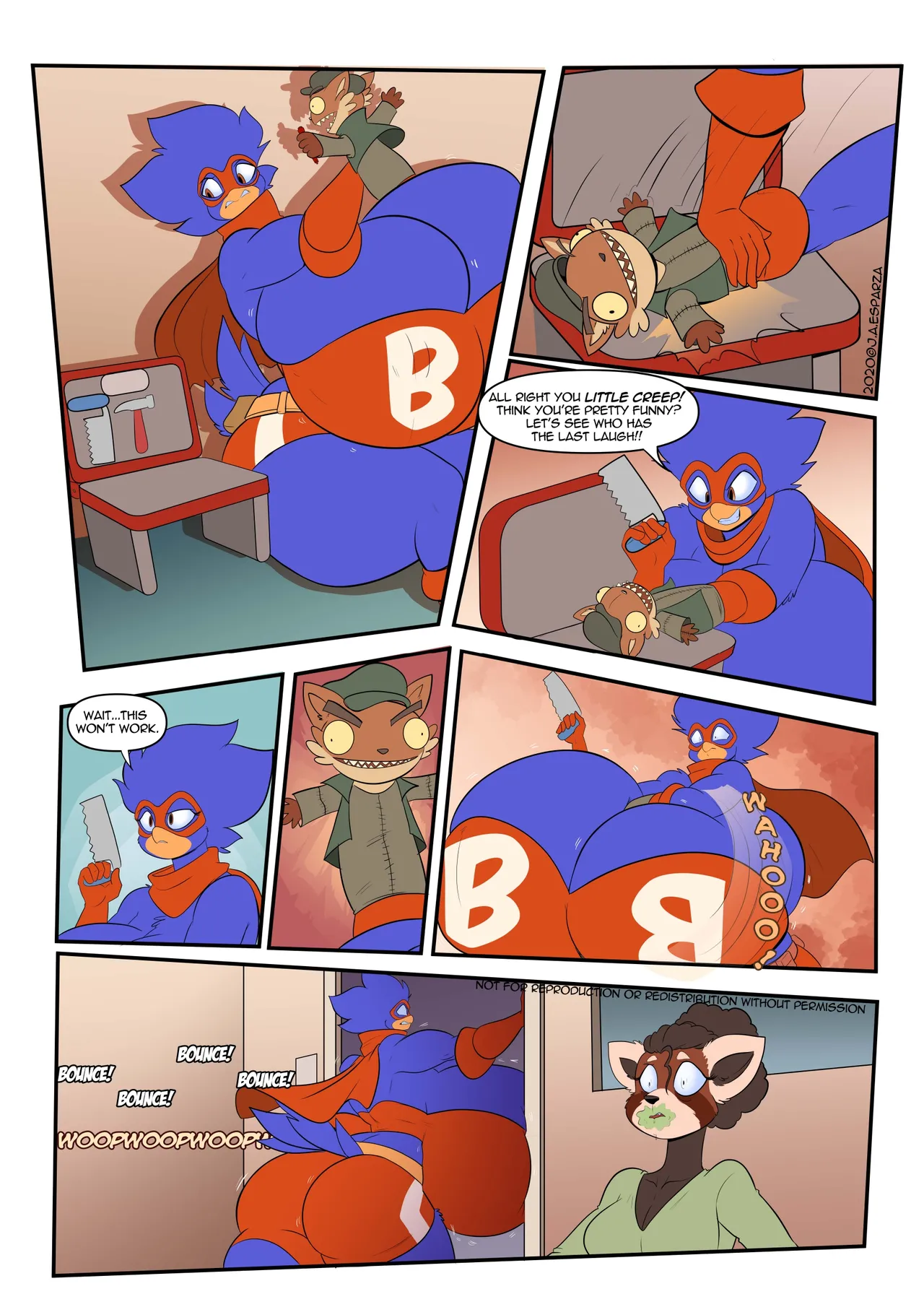 Busty bird vs evil ted page 10 full