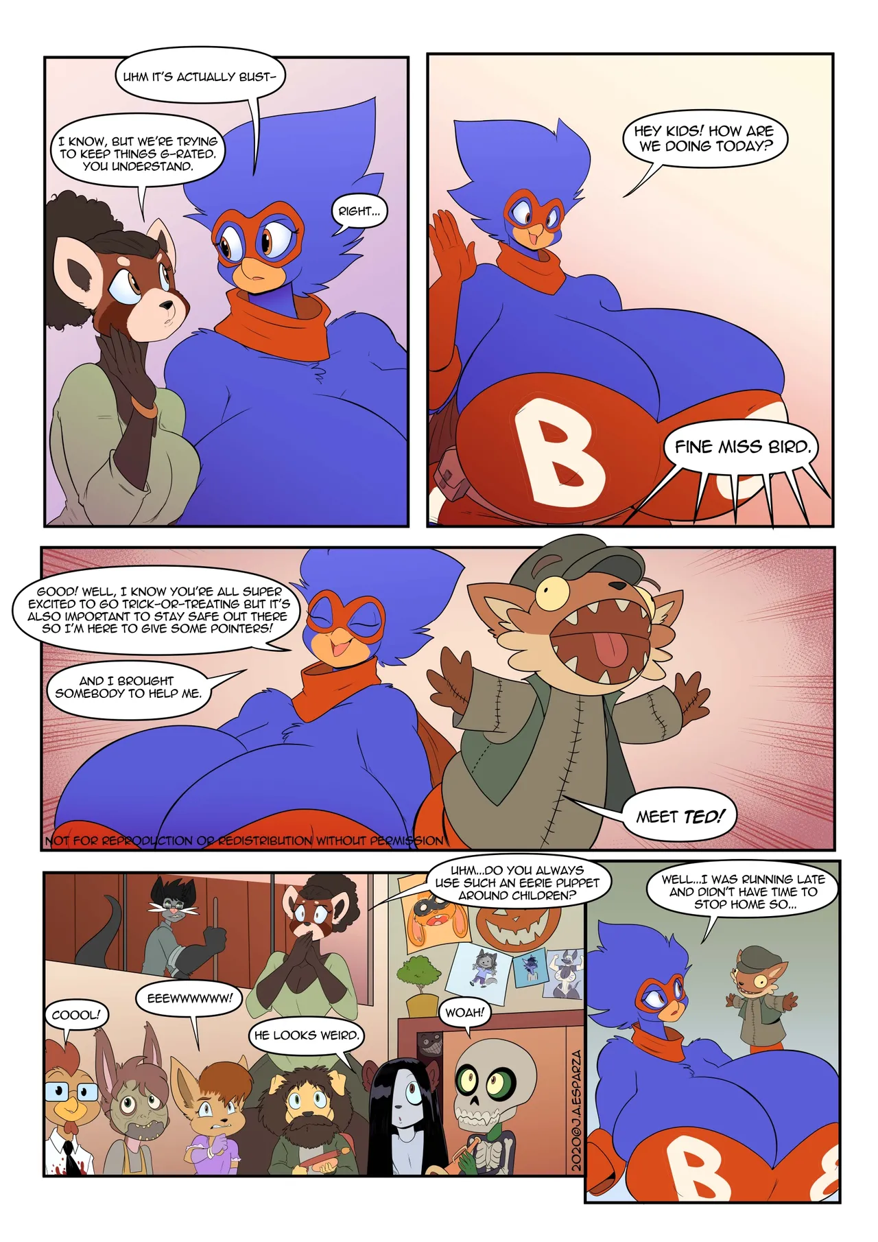 Busty bird vs evil ted page 5 full