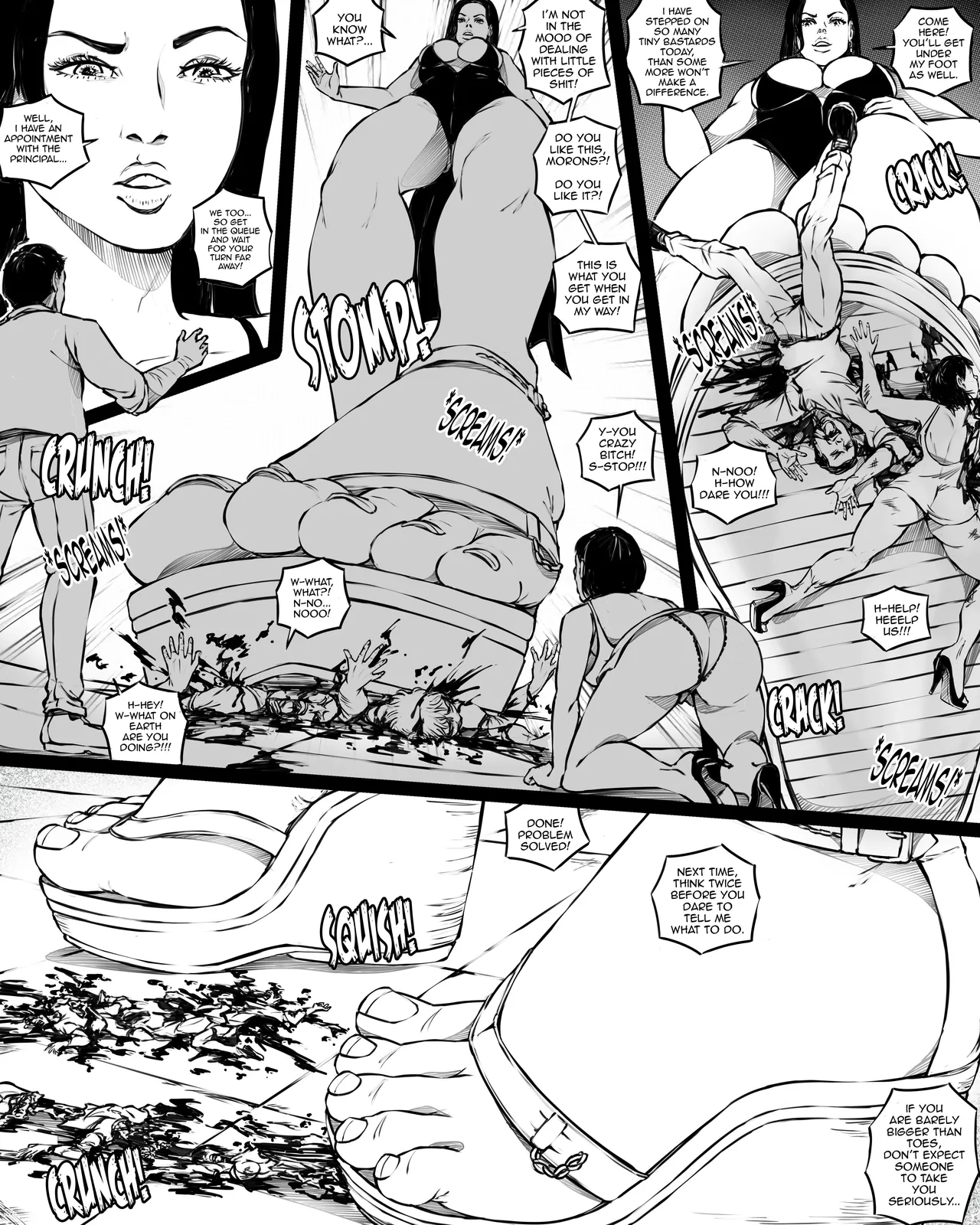 Giantess Boarding School - Fear in the forest page 3 full