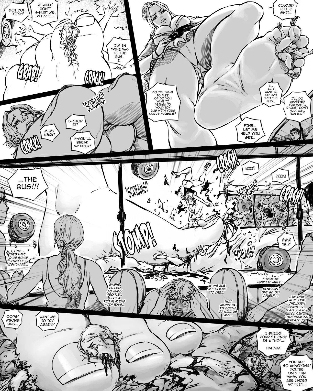 Giantess Boarding School - Fear in the forest page 7 full