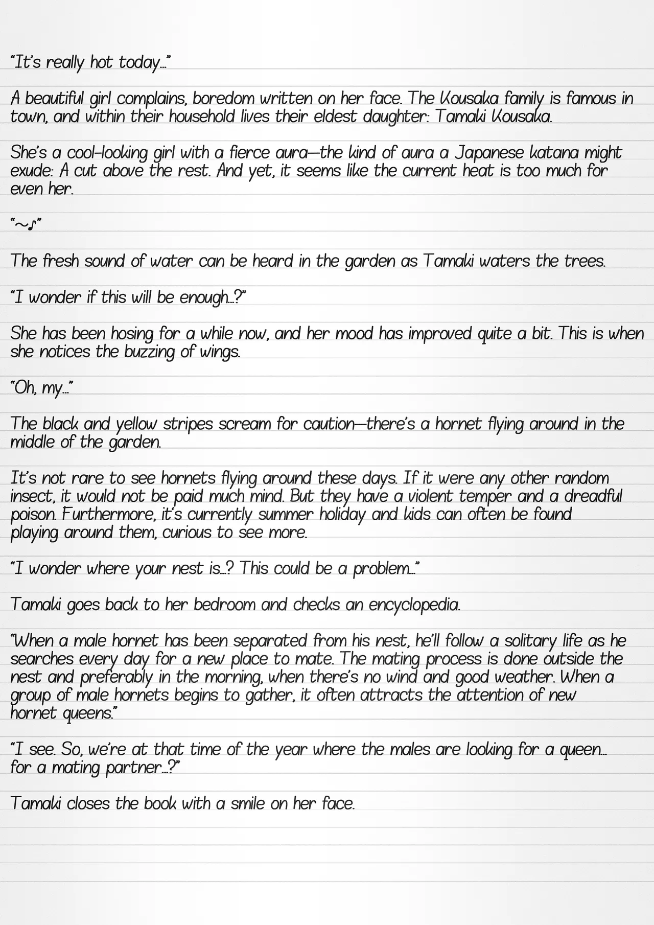 Misuke's Short Stories 19 - Tamaki &amp; Hornets page 2 full