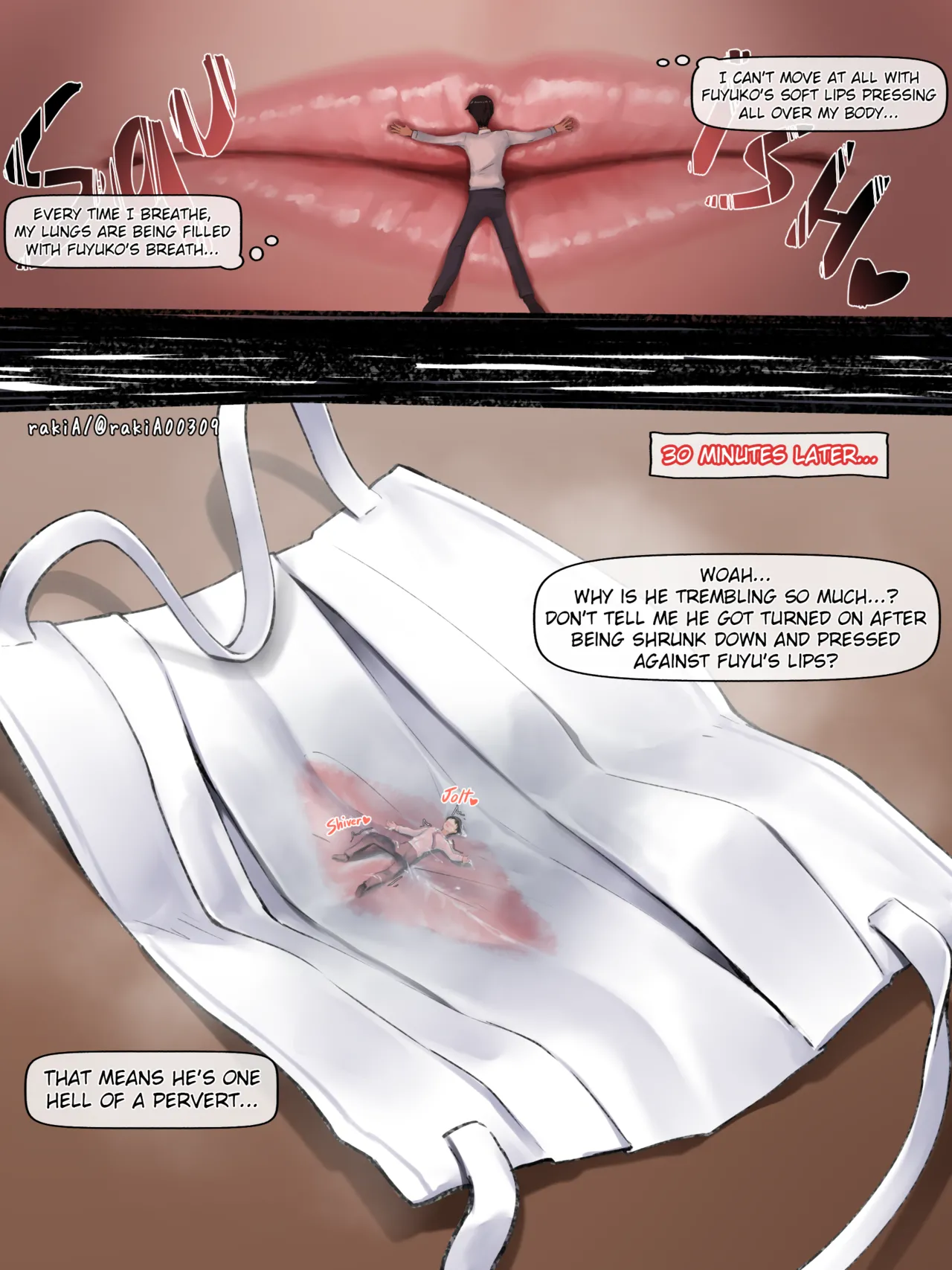 Shrunk by Fuyuko-chan and Stuck in her Mask page 3 full