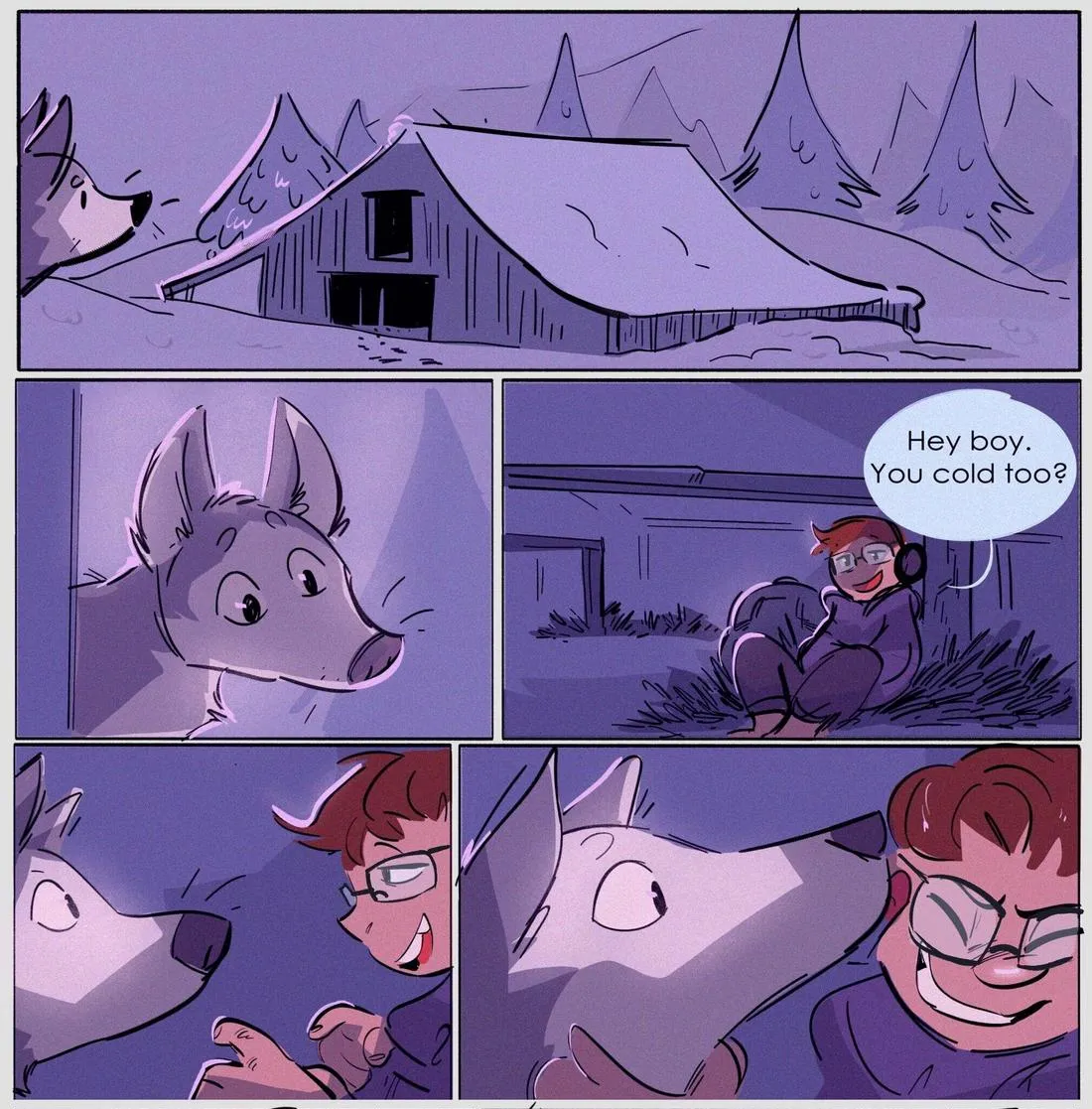 Cold Night in a Barn page 1 full