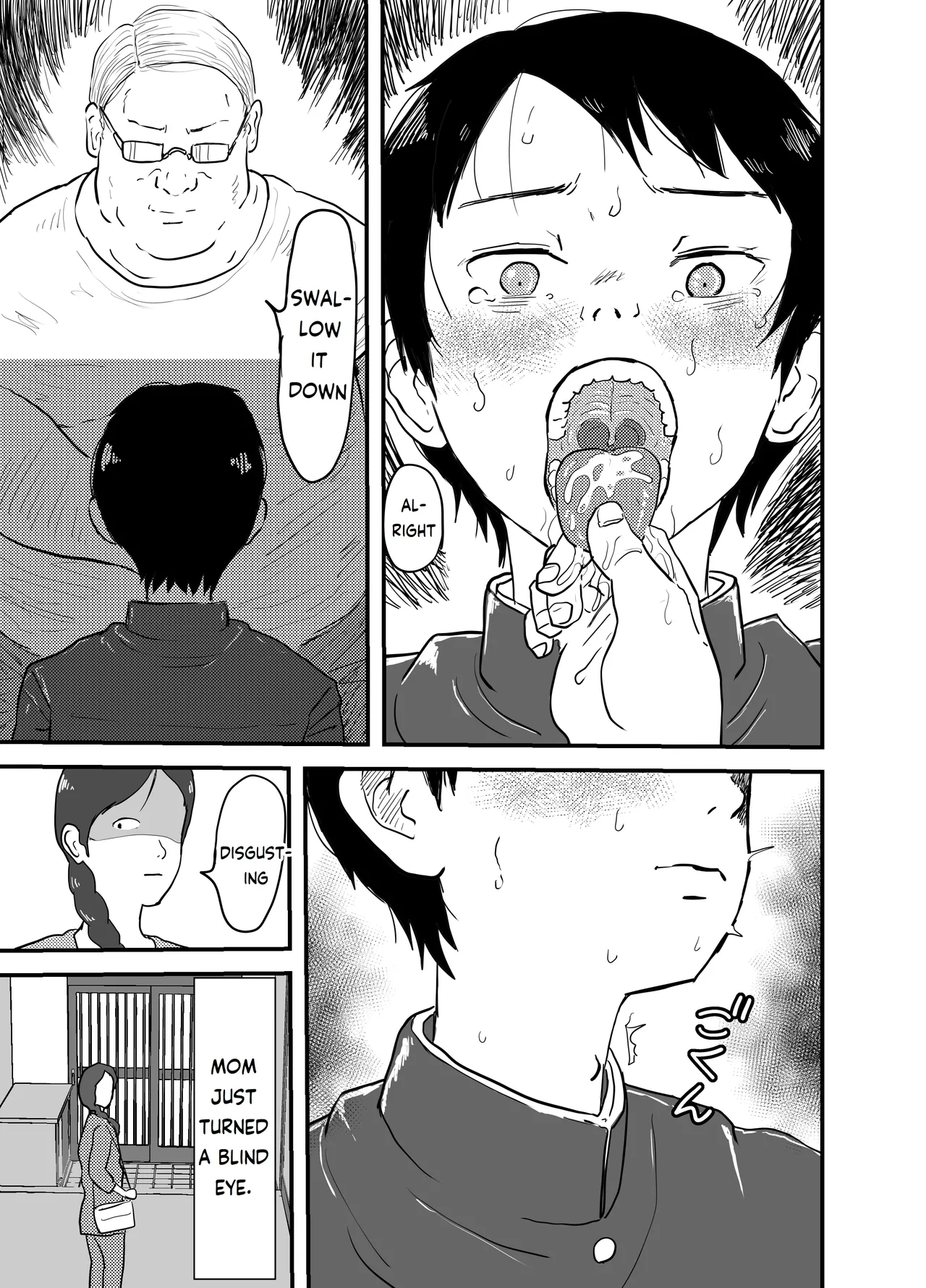 Hentai Mamachichi to Kodoku Shounen Kichiku no Anal Choukyou Nigeba no Nai Kairaku Jigoku! | Perverted Stepfather and Lonely Boy. Devil Anal Training. A Pleasure Hell With No Escape! page 4 full