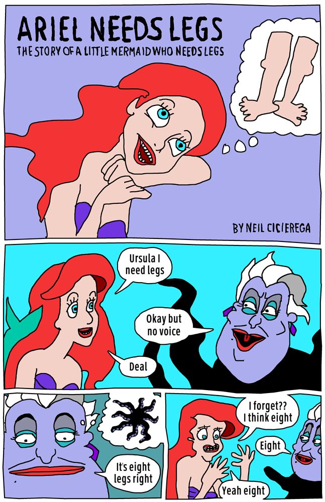Ariel Needs Legs Webcomic page 1 full