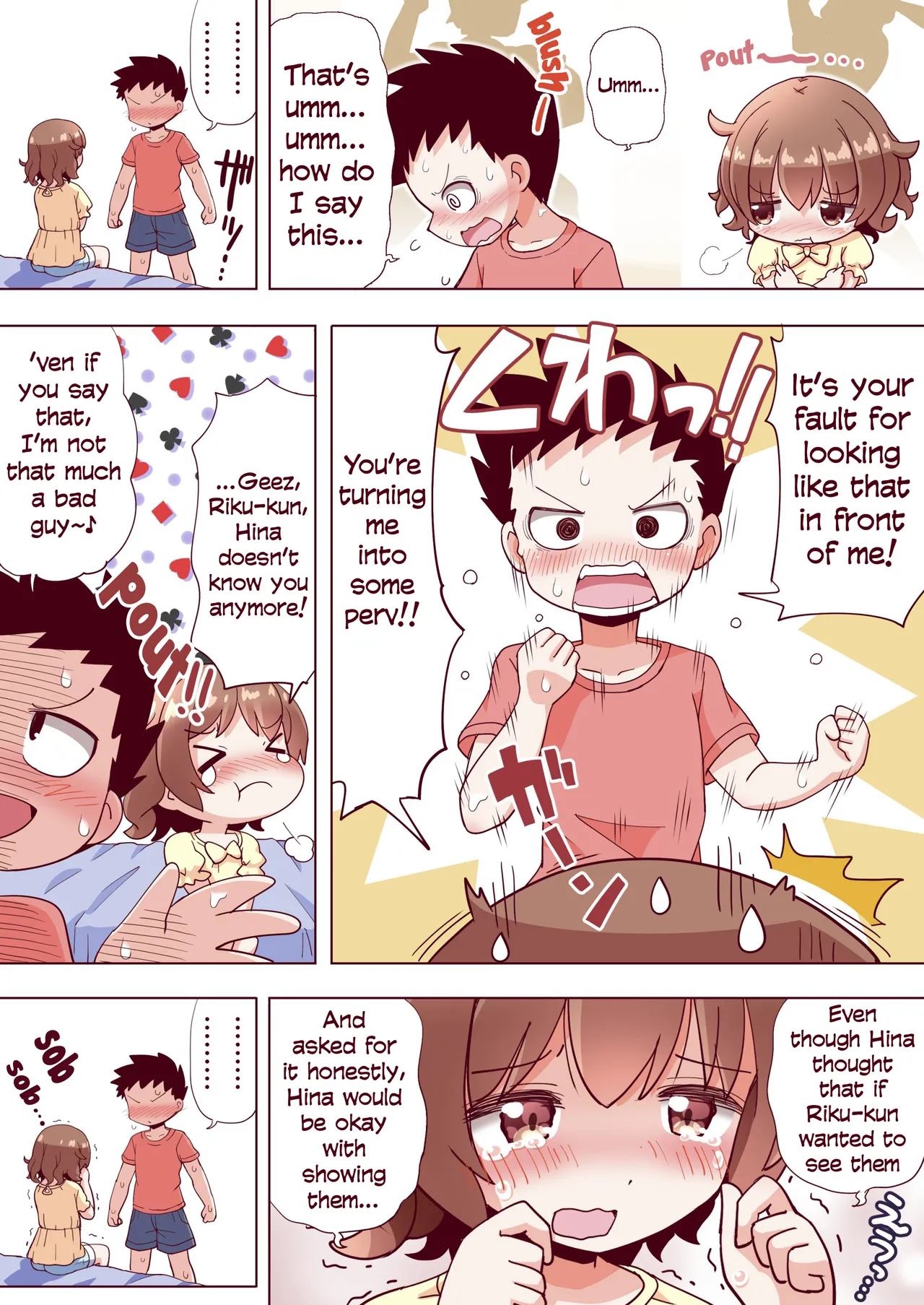 Osananajimi no Hajimete no Bra o Karakatteitara | I tried making a joke about my childhood friend’s first bra, but then… page 5 full