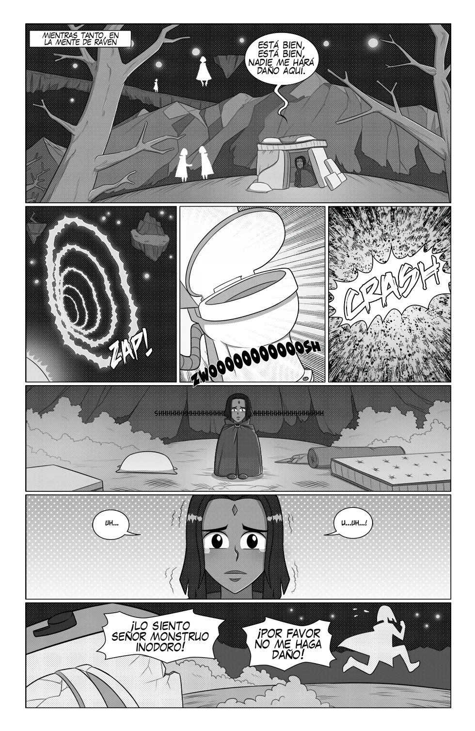 Un problema inesperado en el baño de una joven titán  / page 6 full