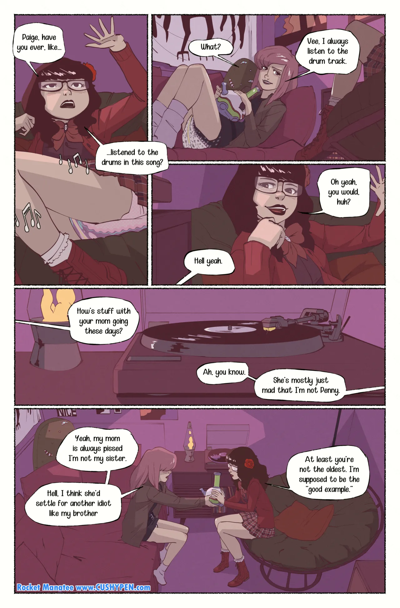 RocketManatee - Paper Hearts /  Viola, Paige and Olivia - FULL COMIC page 2 full