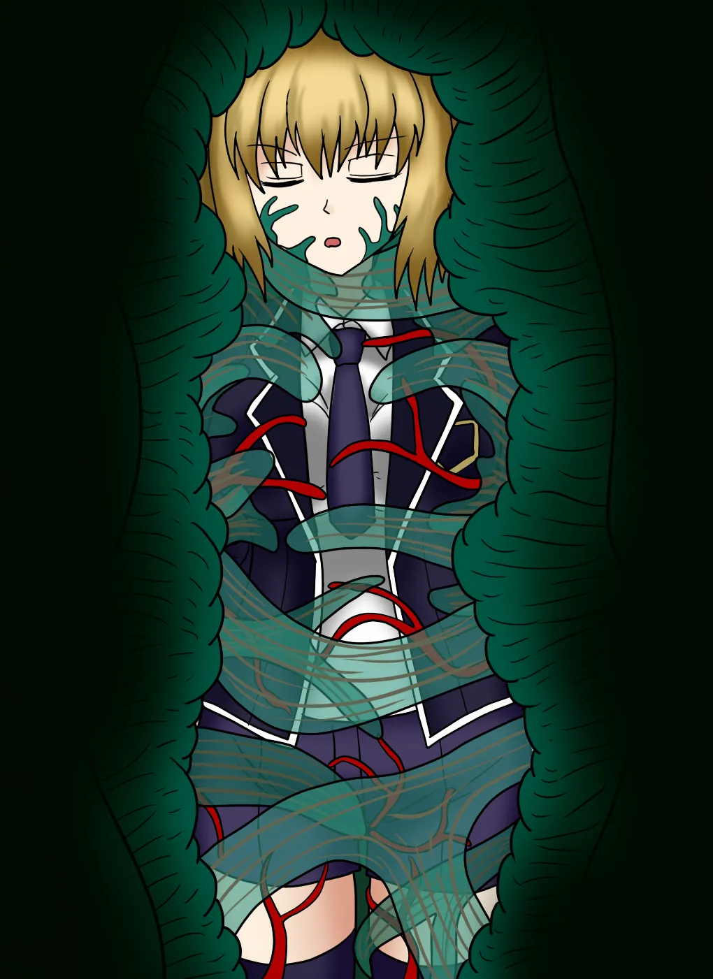 人造人間に吸収されるジャンヌ（追加版） page 5 full