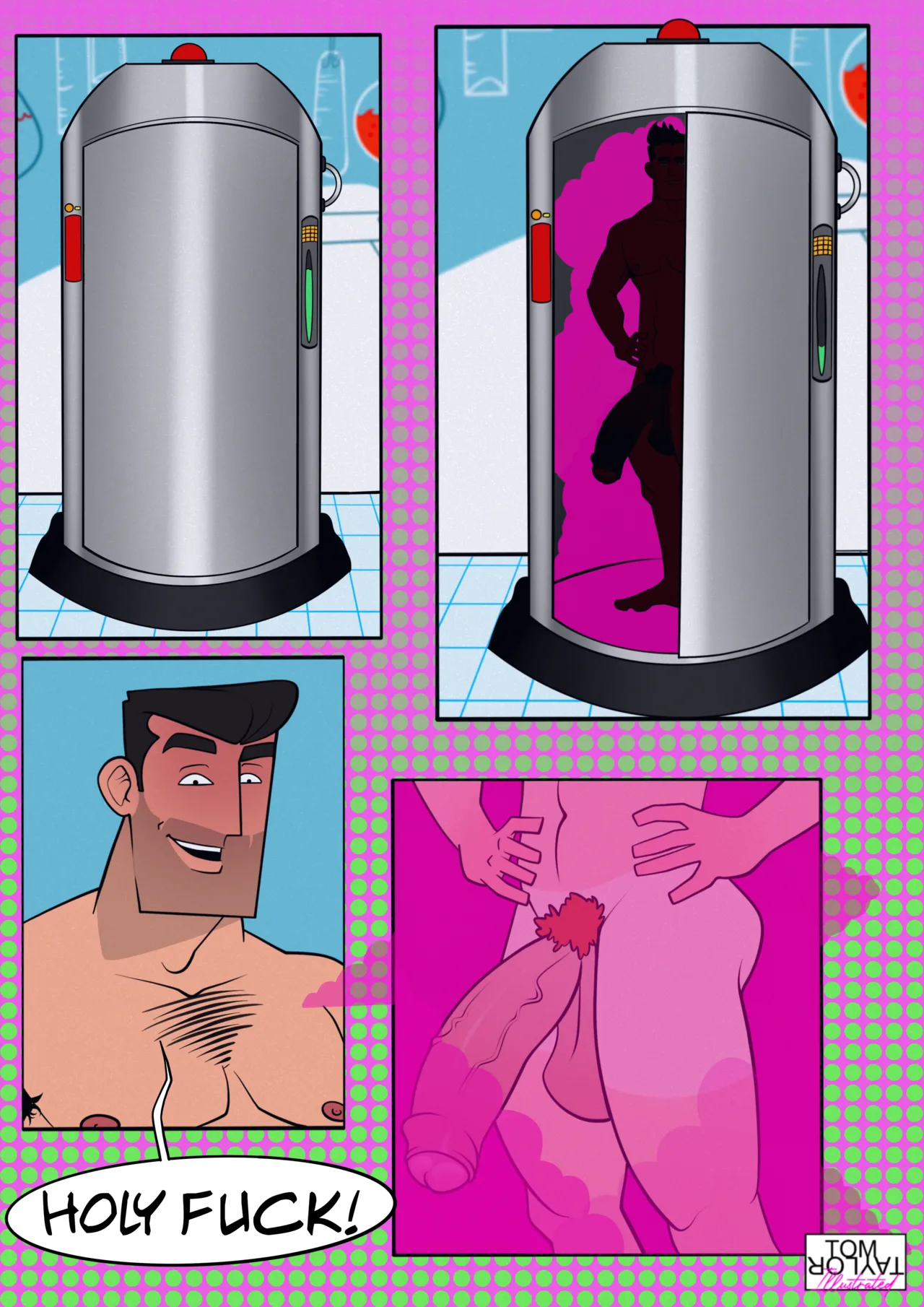 Prof. Utonium makes a man page 9 full