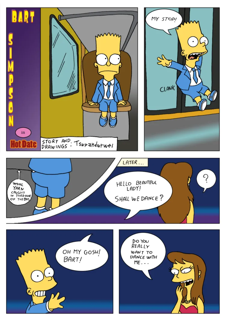 Bart Simpson in: Hot Date page 1 full