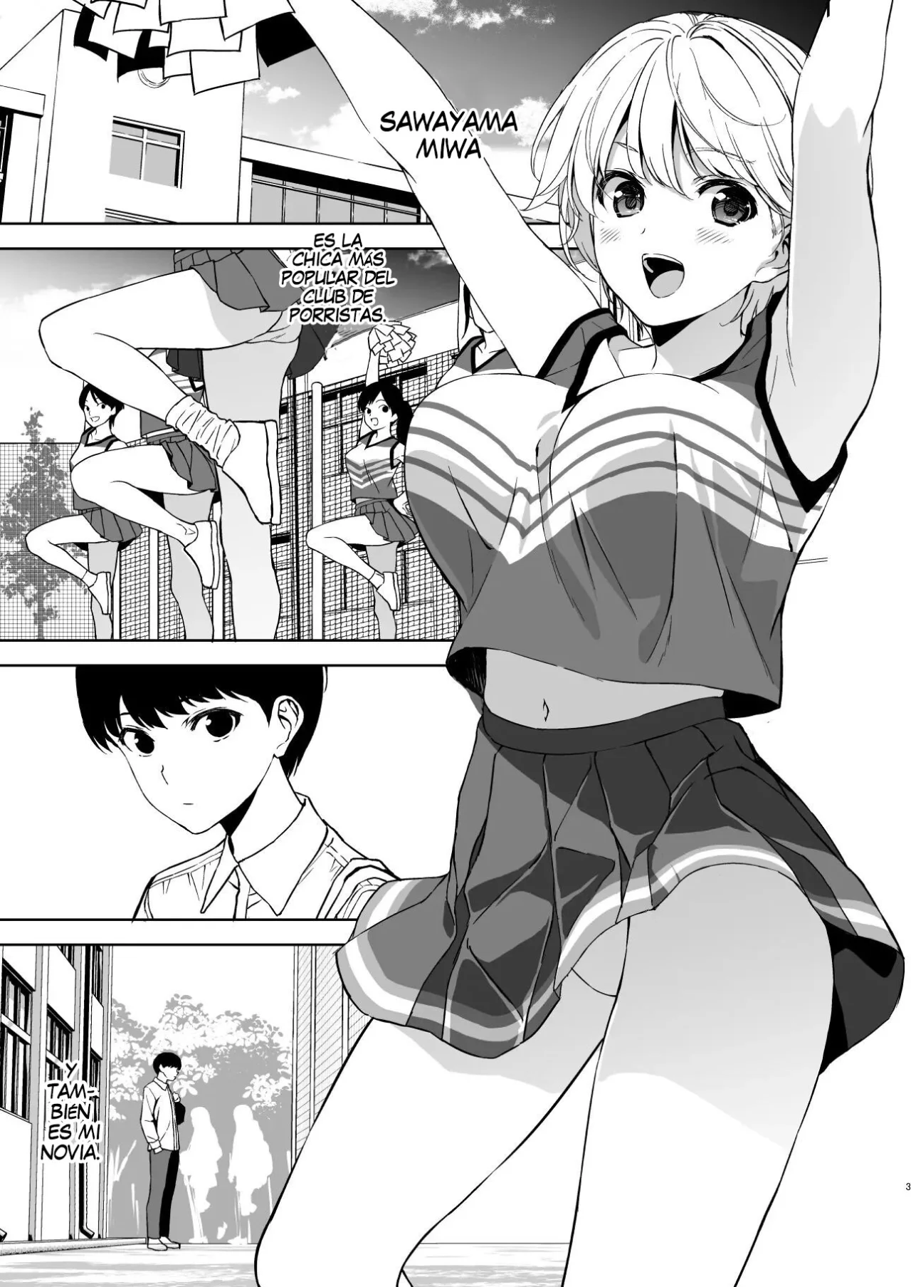 Binyuu no Kanojo ga Iru no ni Taisoubu no Bakunyuu ga Sasottekuru page 2 full