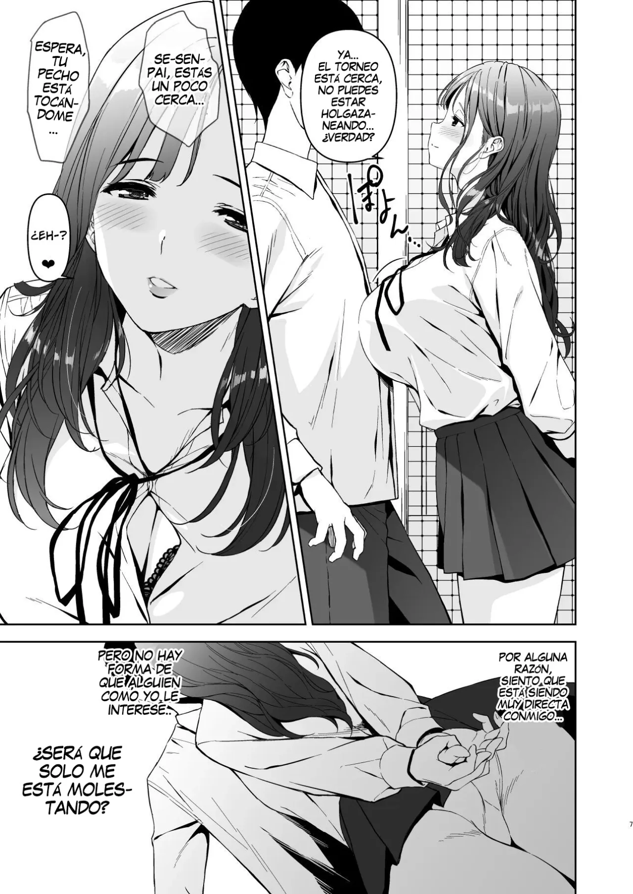 Binyuu no Kanojo ga Iru no ni Taisoubu no Bakunyuu ga Sasottekuru page 6 full