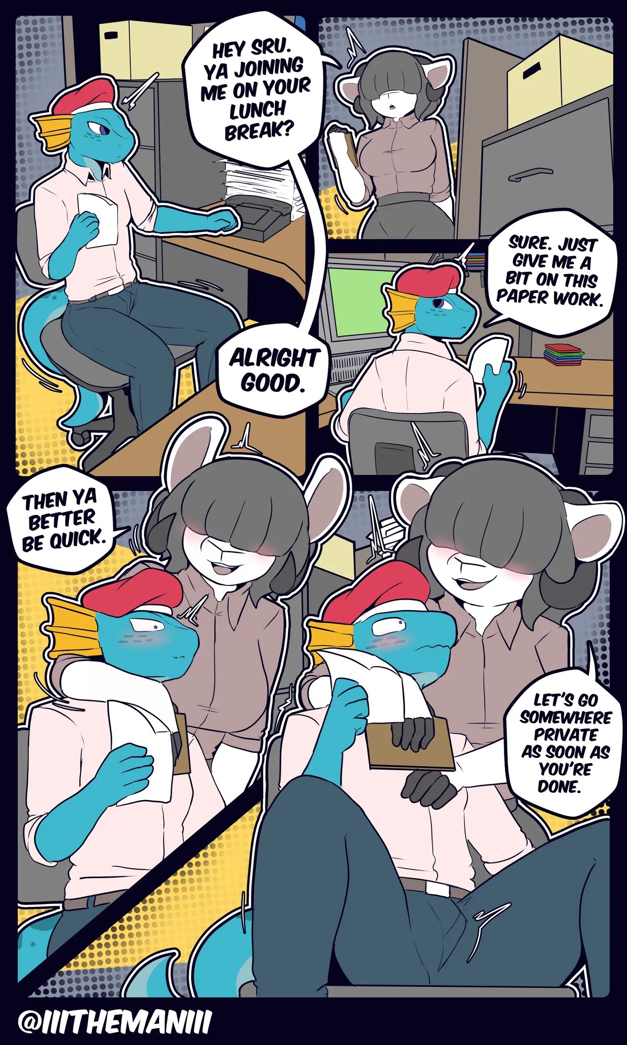 Leyanna and Sru at the Office page 1 full