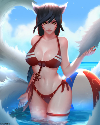 pool party ahri cover