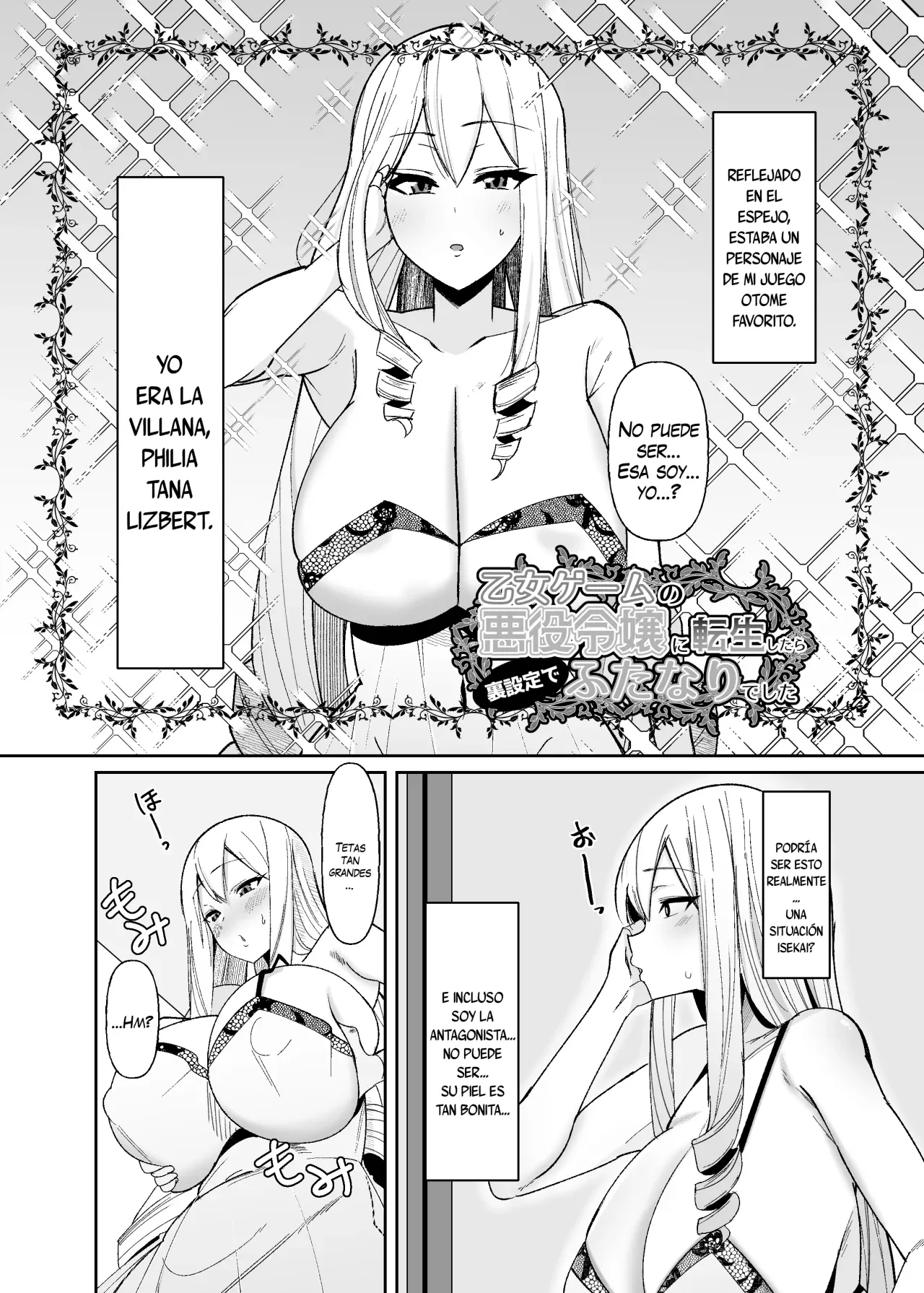 Otome Game no Akuyaku Reijou ni Tensei Shitara Ura Settei de Futanari deshita ~Ch. 1~ | Reencarné en un Juego Otome como una Futanari en una Ruta Secreta ~Cap. 1~ page 3 full