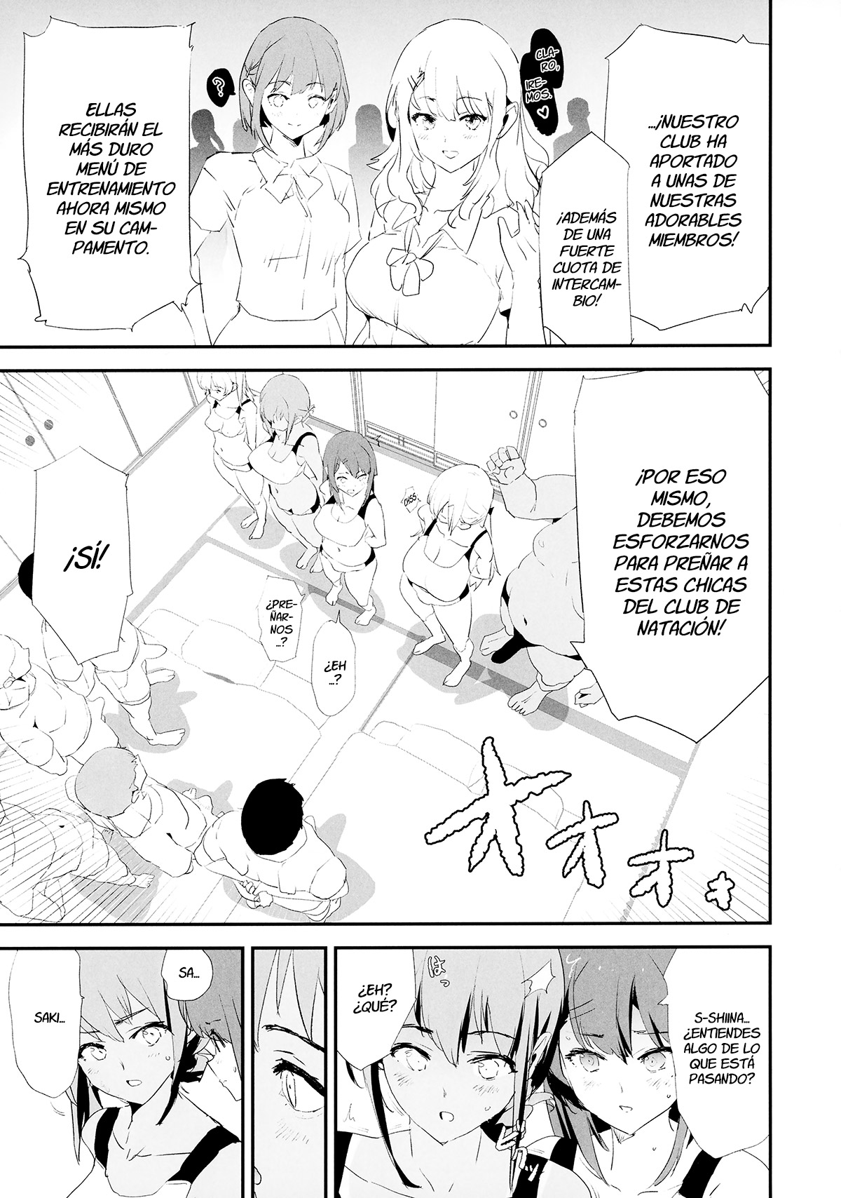 Watashi-tachi no Onaho Koukan Gasshuku Ichinichime! + Omake Paper page 4 full
