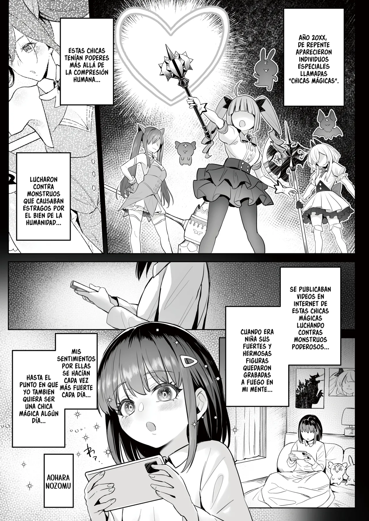 Moto Mahou Shoujo no Shigoto Hanashi Ao | El Trabajo De La Ex Chica Magica Azul page 4 full