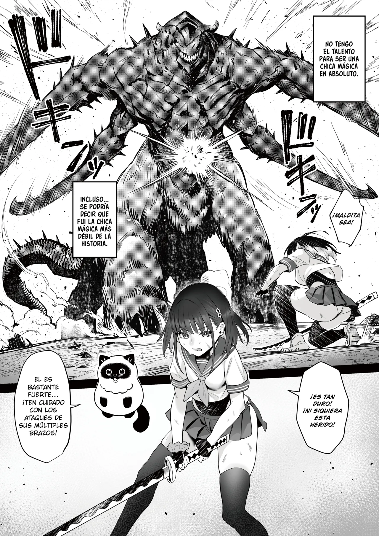 Moto Mahou Shoujo no Shigoto Hanashi Ao | El Trabajo De La Ex Chica Magica Azul page 6 full