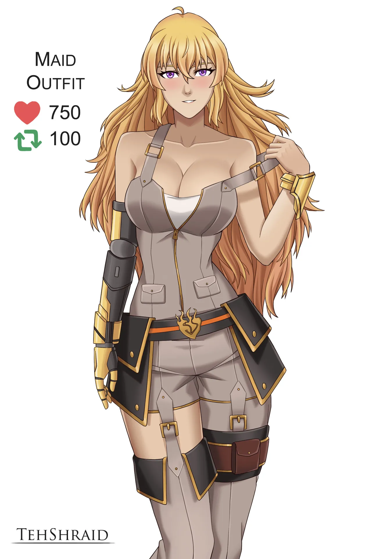 RWBY Yang Cosplay Game page 1 full