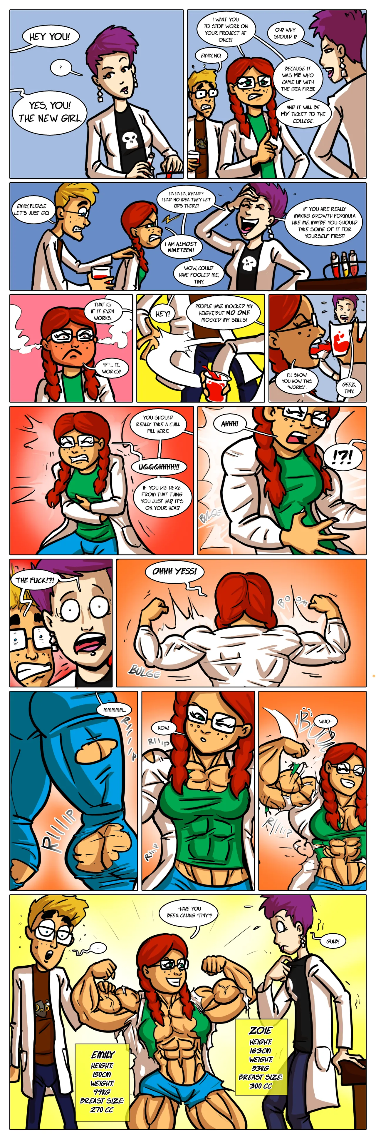 Zoe vs Emily muscle growth page 2 full