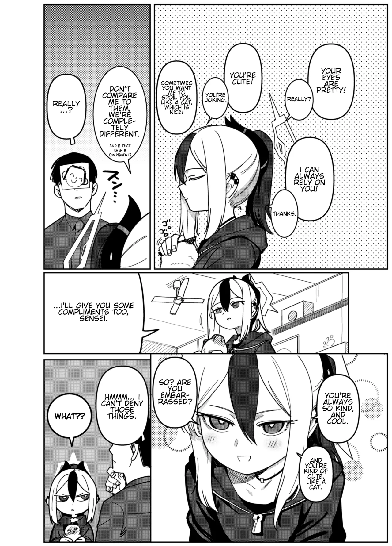 Onikata Kayoko wa Me o Sorasanai - Onikata Kayoko doesn't look away She just keep staring at me... page 4 full