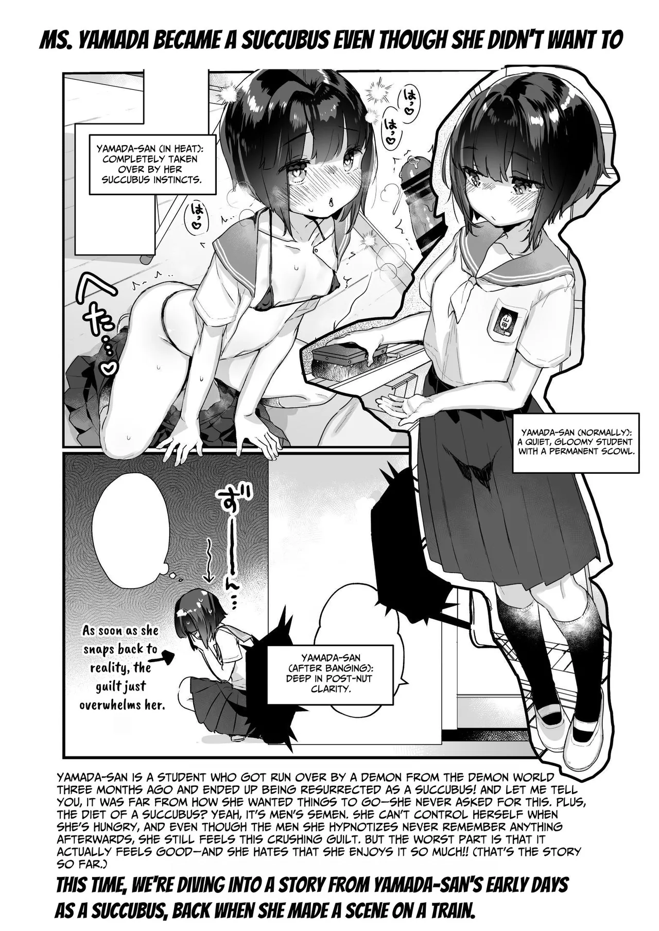 Naritakunai no ni Succubus ni Natte Shimatta Yamada-san Densha Rankou Hen | Ms. Yamada Became A Succubus Even Though She Didn't Want To ~Train Orgy~ page 3 full