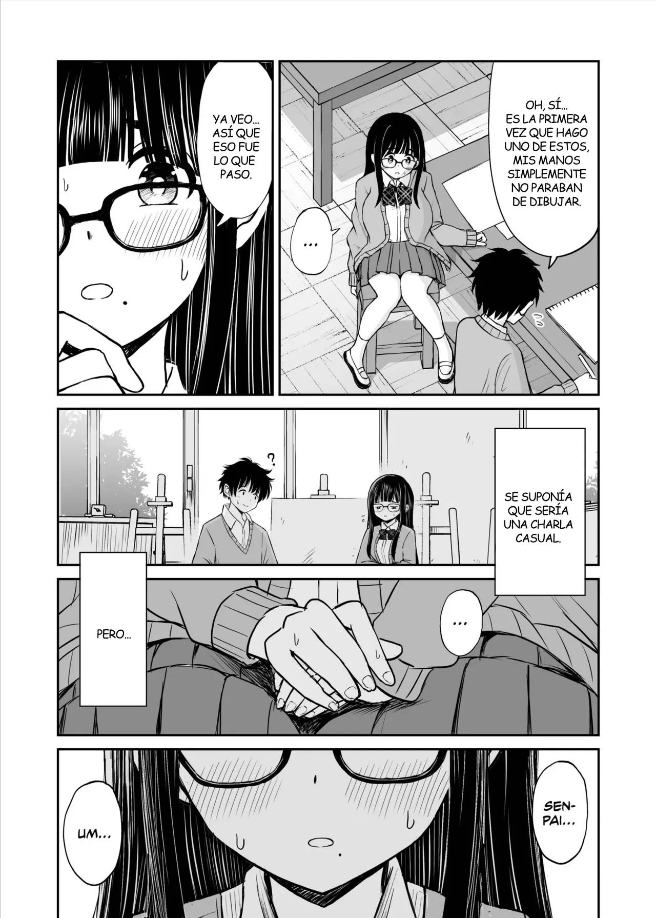 Bijutsubu no Kyonyuu Kouhai ga Nude Model ni Natta Kekka Amari ni Ero Sugite Ore no Geijutsu ga Bakuhatsushita Hanashi | La Kouhai de Pechos Grandes que se Desnudo para Ser mi Modelo de Dibujo page 10 full