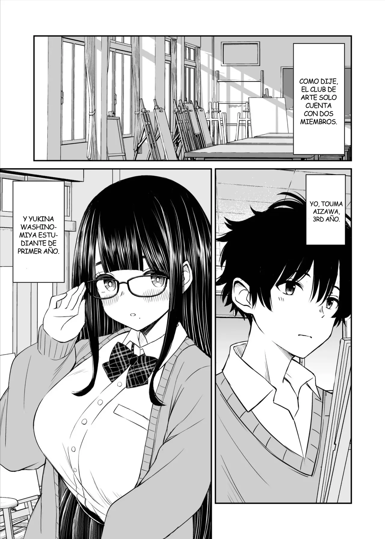 Bijutsubu no Kyonyuu Kouhai ga Nude Model ni Natta Kekka Amari ni Ero Sugite Ore no Geijutsu ga Bakuhatsushita Hanashi | La Kouhai de Pechos Grandes que se Desnudo para Ser mi Modelo de Dibujo page 4 full