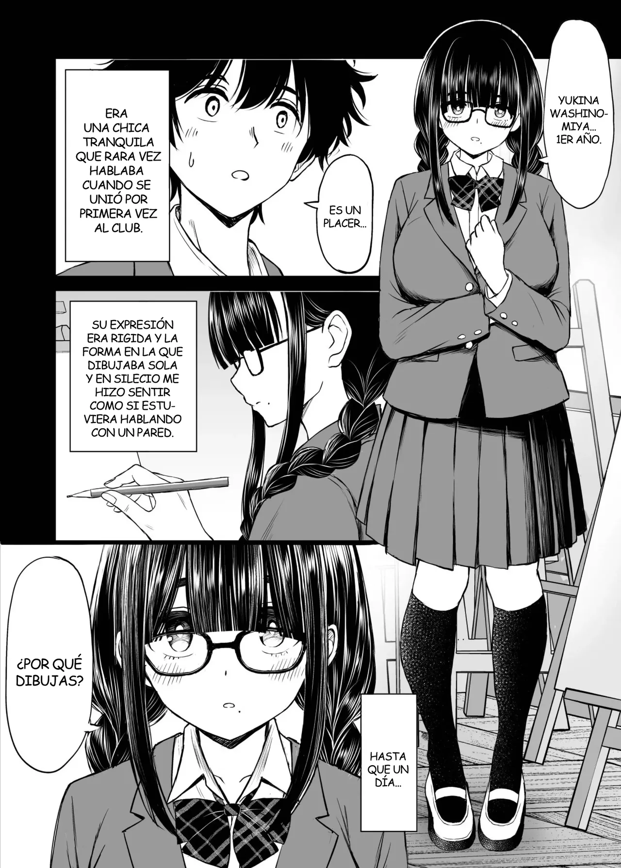 Bijutsubu no Kyonyuu Kouhai ga Nude Model ni Natta Kekka Amari ni Ero Sugite Ore no Geijutsu ga Bakuhatsushita Hanashi | La Kouhai de Pechos Grandes que se Desnudo para Ser mi Modelo de Dibujo page 5 full