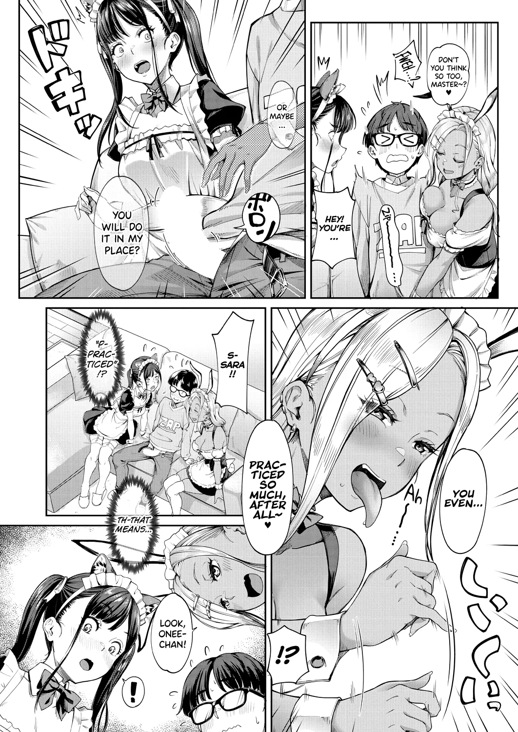 Kanojo no Imouto wa Nikushoku-kei Gal | My Girlfriend's Little Sister is a Carnivorous Gyaru Ch. 3 page 9 full