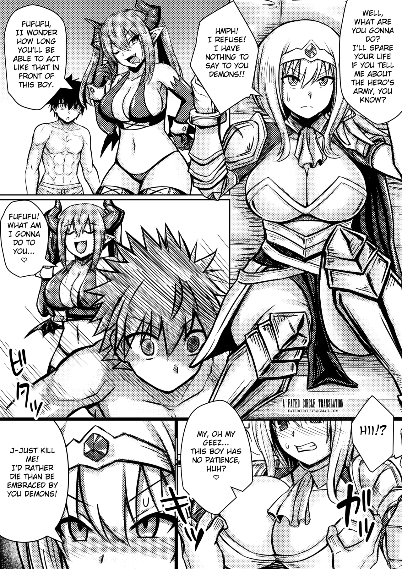 Onna Kishi, Horyo ni Naru | The Female Knight Becomes a Prisoner page 2 full