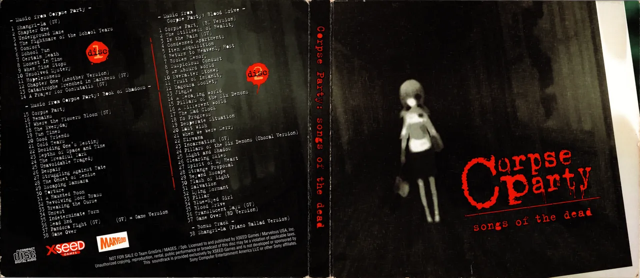 Corpse Party: Blood Drive  Everafter Edition Artbook, Postcards &amp; CG page 3 full