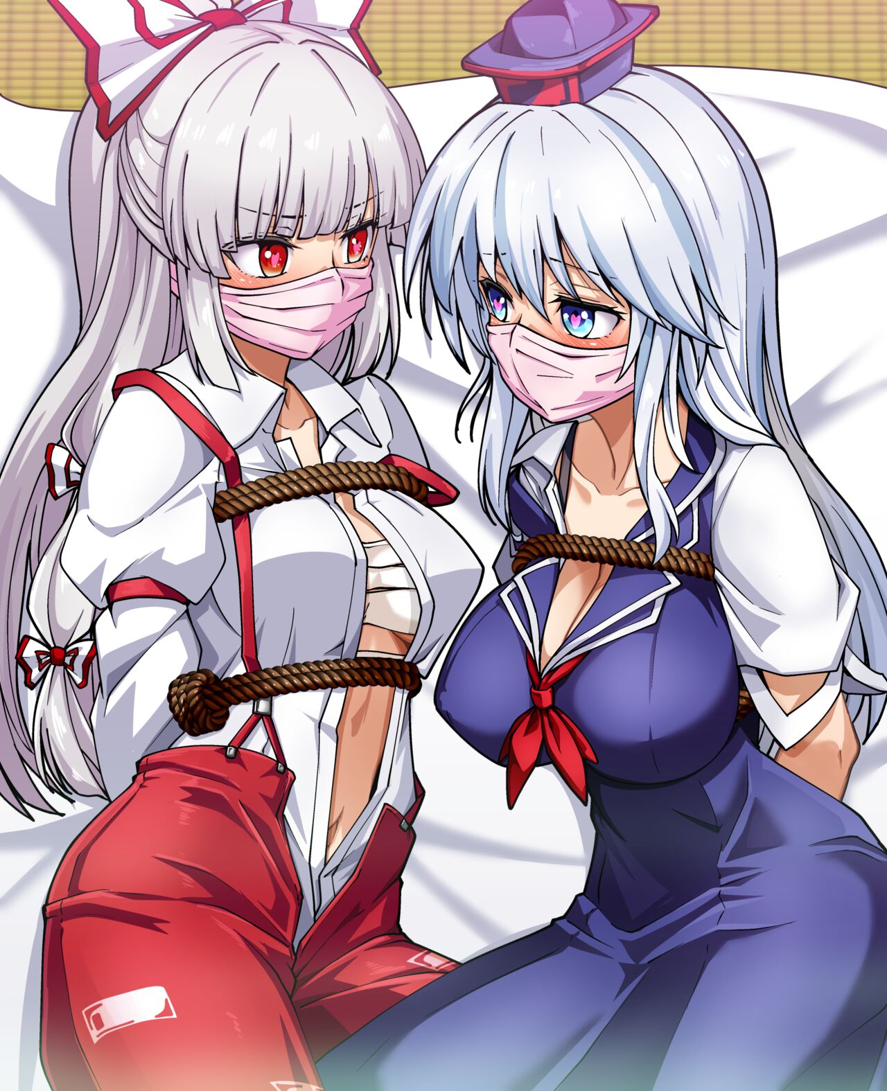 Mokou to Keine / Youmu to Sakuya / Reimu to Marisa page 1 full