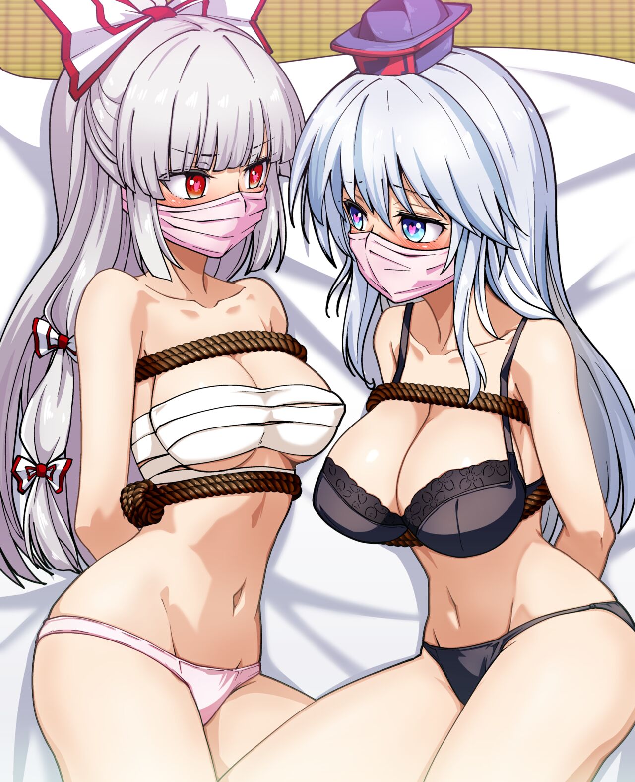 Mokou to Keine / Youmu to Sakuya / Reimu to Marisa page 4 full
