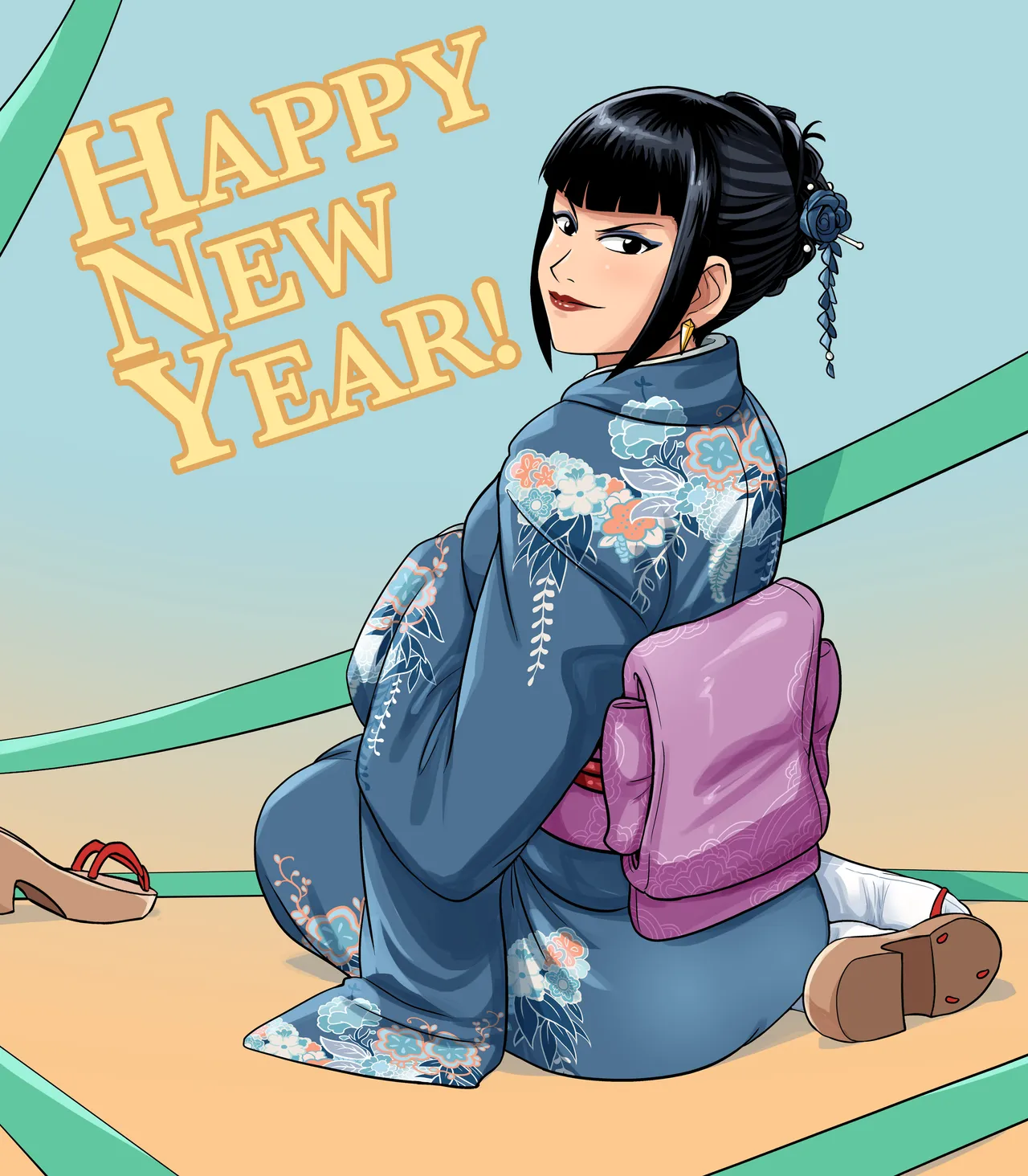 Lostonezero Aja New Year set page 1 full