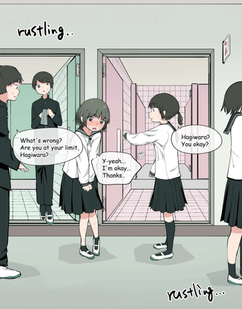 Marumie no Toire o Tsukau Onnanoko I A girl using a toilet that is completely visible cover