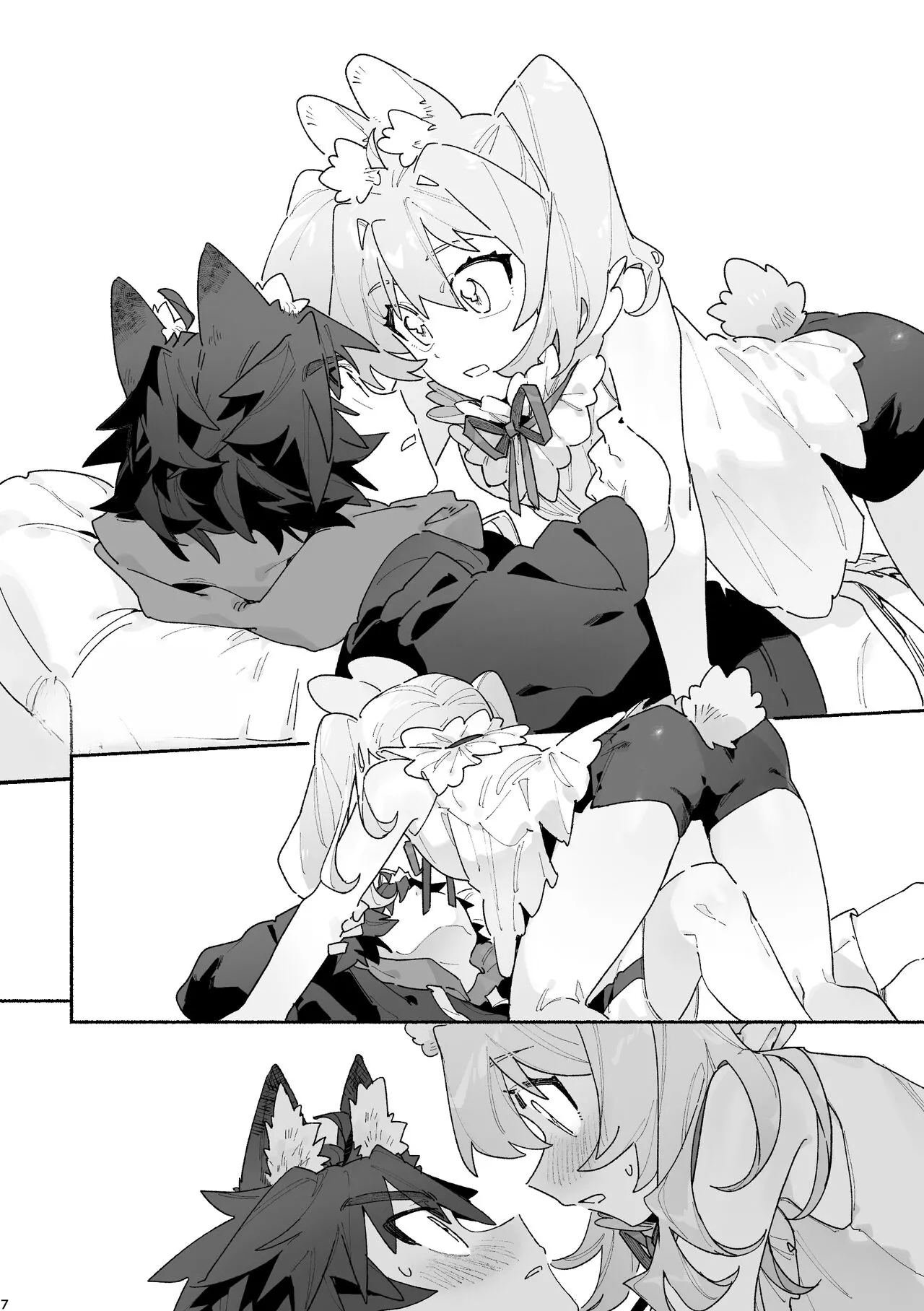 Boy For Bottom: Bunny Girl x Wolf Boy page 6 full