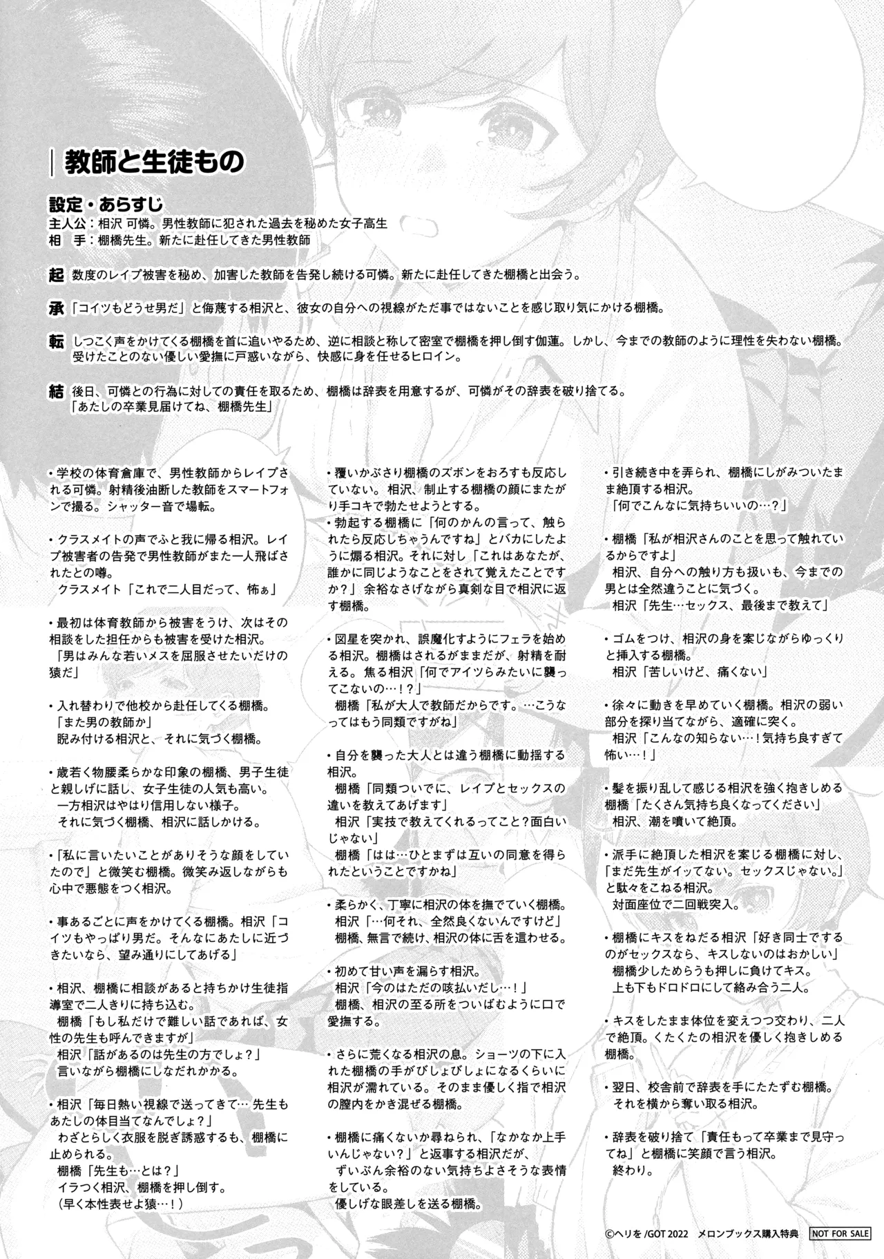 Kite. Melonbooks Kounyu Tokuten Shoki Plot An + Character Design Shuu page 4 full