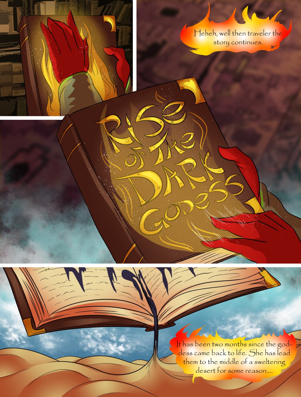 Firedrive24 Comic: Rise of the Dark Goddess CH:1-4 page 1 full