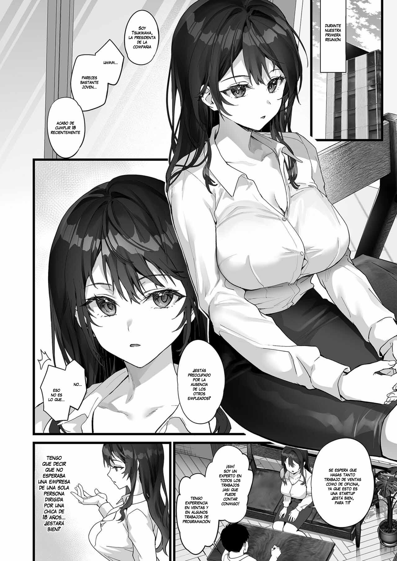 JK Chuutai Tsuyogari Shachou ga Buka no Fusei ni Make Midara ni Koshi o Furi Netoru made | La Presidenta de la Compañía page 4 full