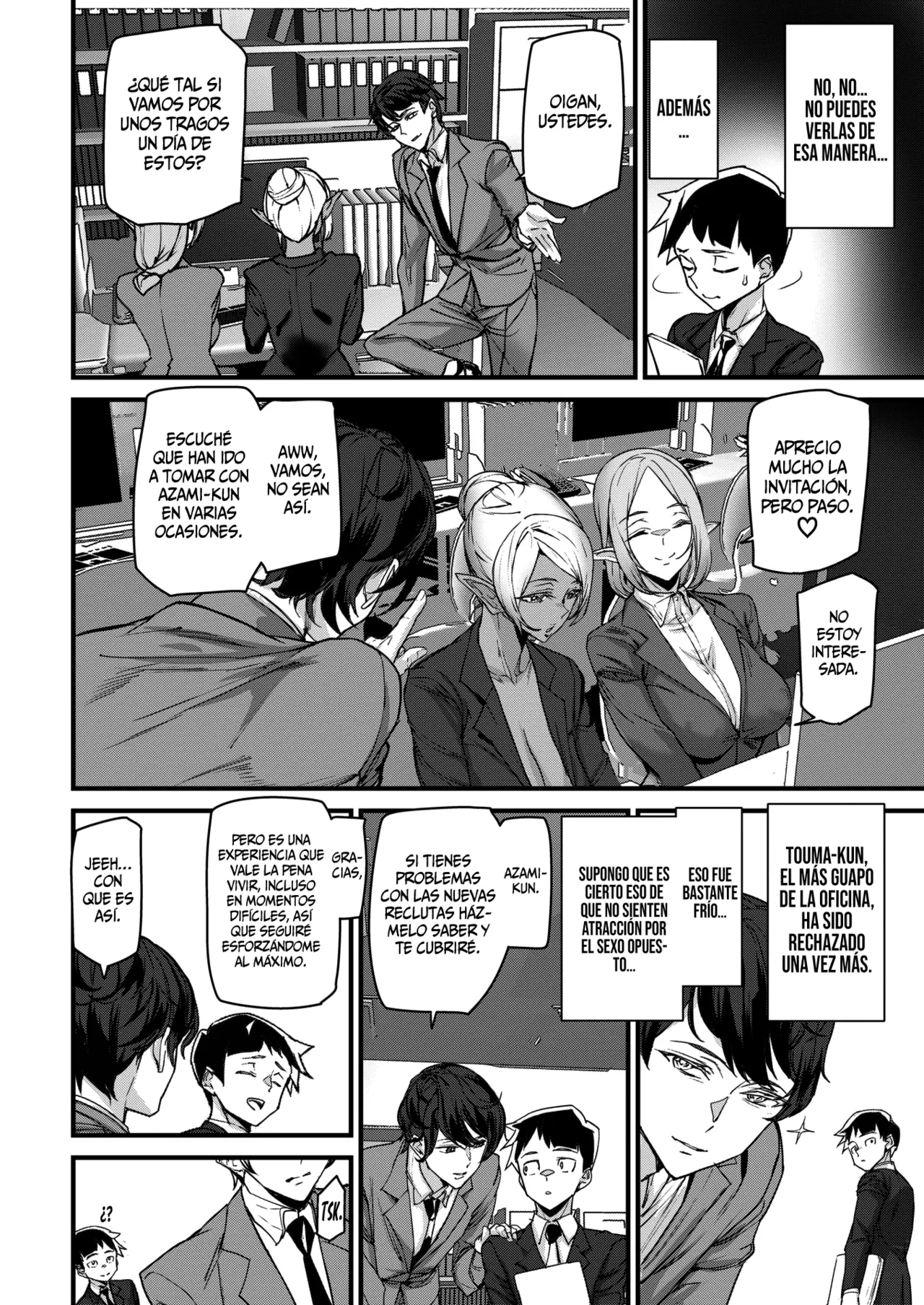Office Elf -Ishuzoku Shinjin Kyouiku- || Elfas de Oficina -Asesoramiento Interespecie para Nuevos Empleados- page 6 full