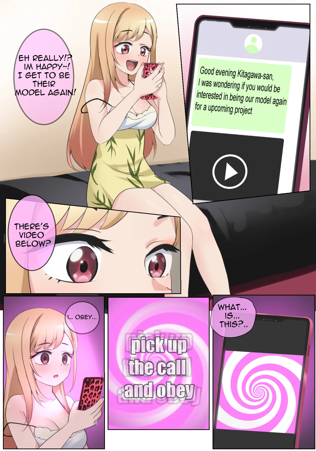 Marin gets Hypnotized part 2 page 3 full