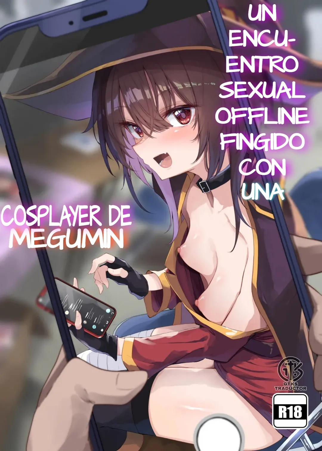 Megumin Cosplayer to Off-Pako Gokko | Un Encuentro Sexual Offline Fingido con una Cosplayer de Megumin page 1 full