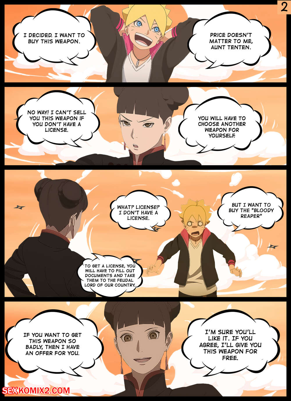 Naruto. Fully armed. KristoLin for sexkomix2.com page 3 full