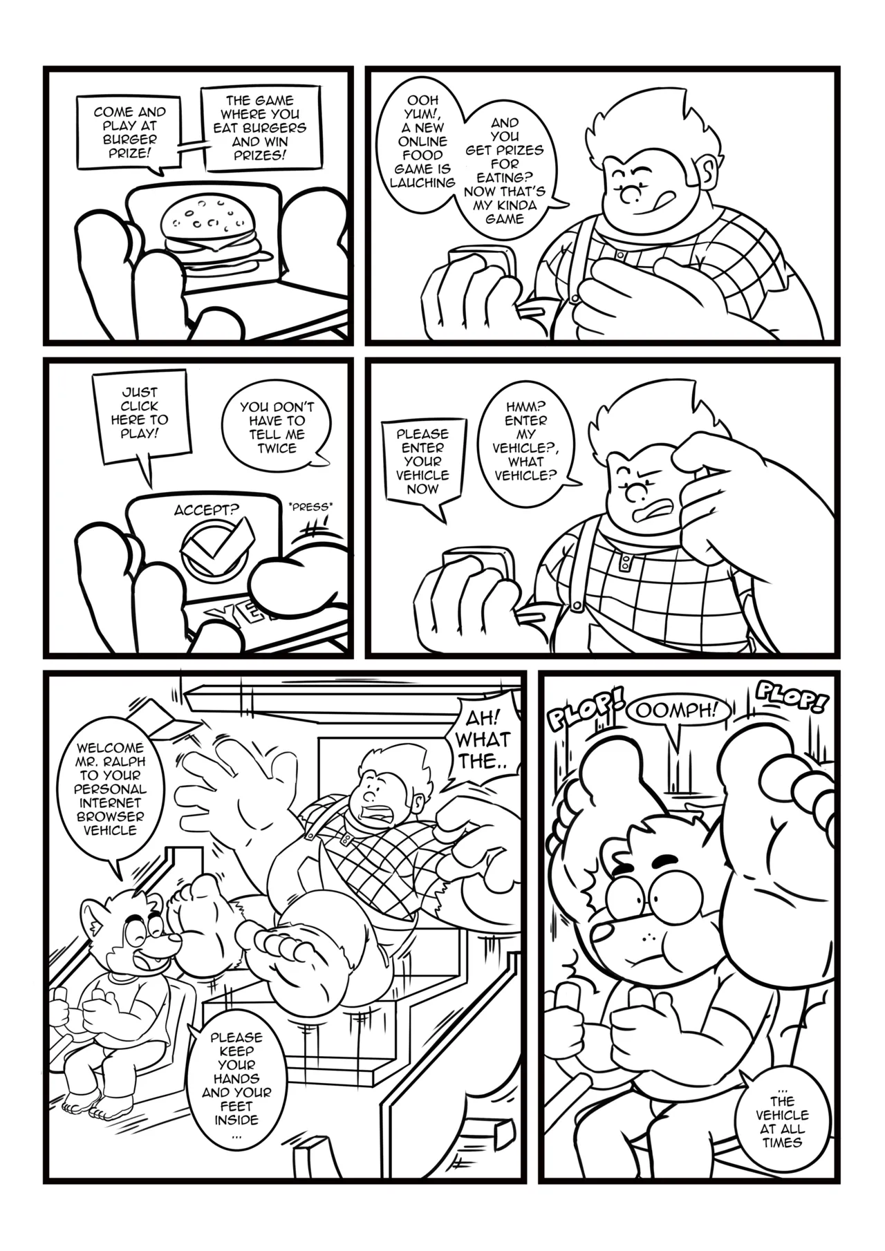 Tickle Stories #1: Online Mischief page 3 full