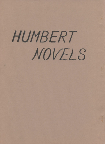 HUMBERT NOVELS cover